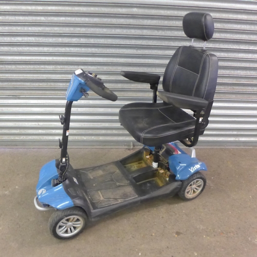 2118 - A Rascal Vista DX four wheeled mobility scooter - with key (no battery or charger)