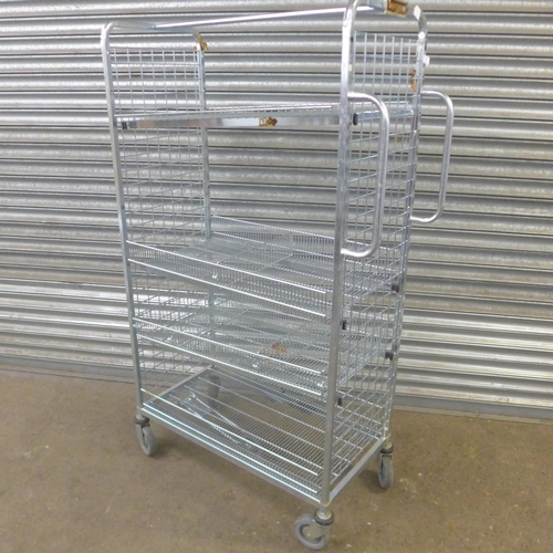 2135 - A stainless steel catering trolley