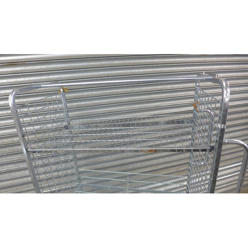 2135 - A stainless steel catering trolley