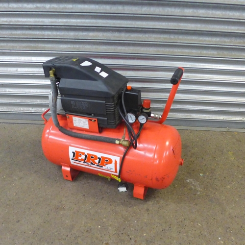 2142 - An ERP power products model D10/50 2.0HP air compressor  * Police Repossession