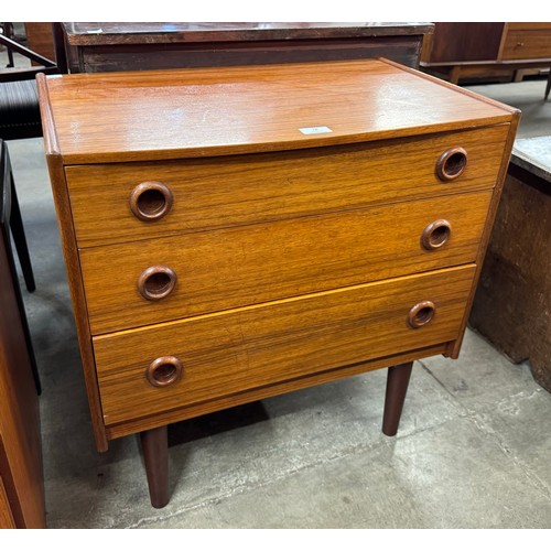 78 - A Danish teak chest of drawers