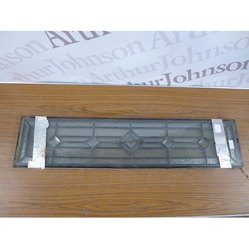 2310 - 2 decorative lead lined glass panes