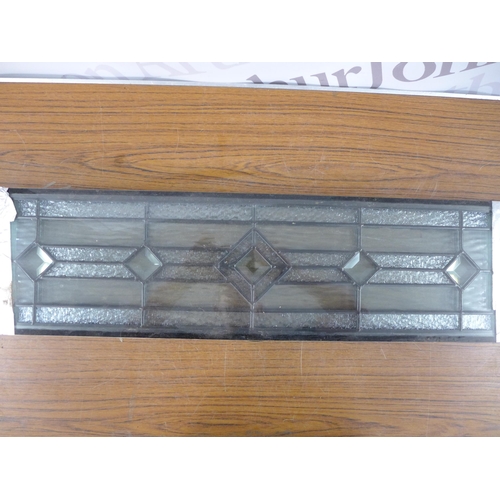 2310 - 2 decorative lead lined glass panes