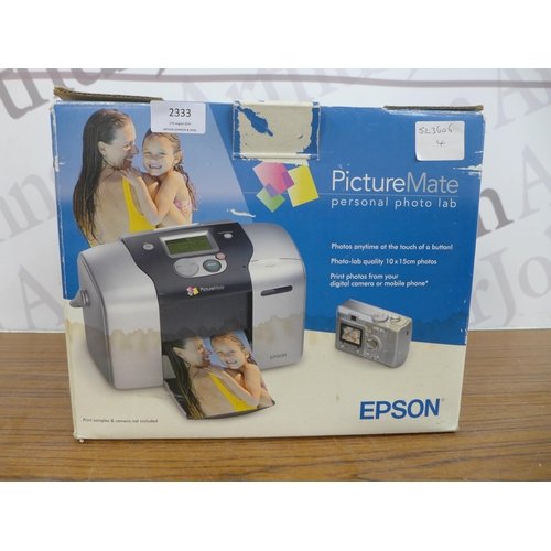 2333 - An Epson picture mate personal photo lab photo printer