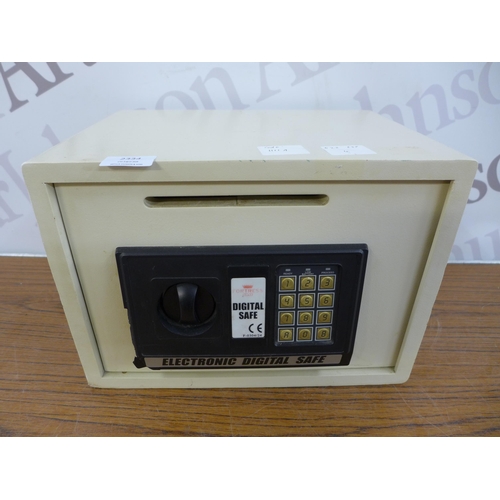 2334 - A Fortress Safes electronic digital safe with key and combination lock