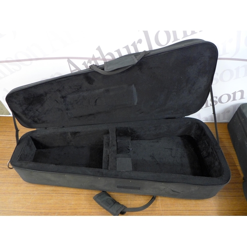 2348 - 2 soft case violin cases