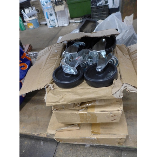 2349 - 5 boxes of various castor wheels