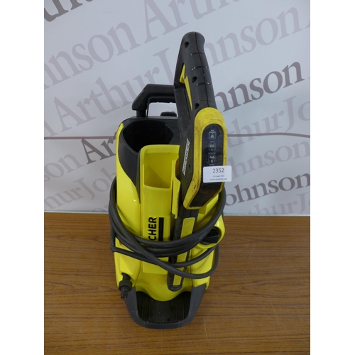 2352 - A Karcher K4 full control pressure washer with hose