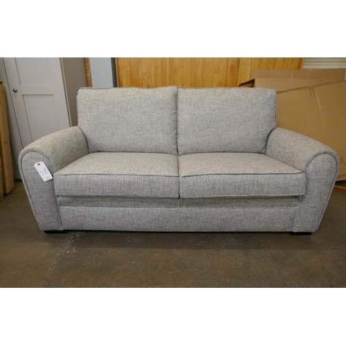 1301 - A Duresta silver weave interior srung Spitfire two seater sofa with velvet piping - brand new RRP £1... 