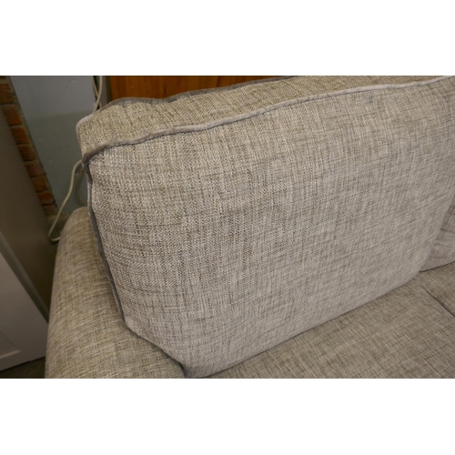 1301 - A Duresta silver weave interior srung Spitfire two seater sofa with velvet piping - brand new RRP £1... 