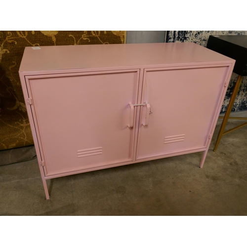 1356A - A pink metal industrial style cabinet