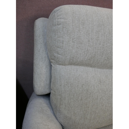 1486 - A light grey cord electric reclining armchair - brand new