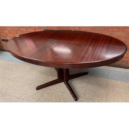 52 - A Danish Bramin simulated rosewood extending dining table