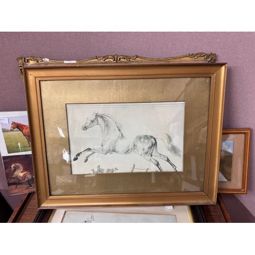 316 - Assorted equestrian related prints