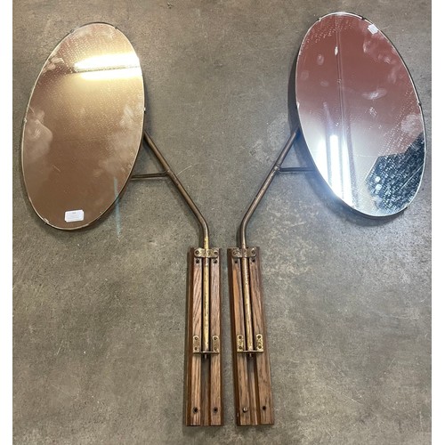 98 - A pair of wall mounting mirrors