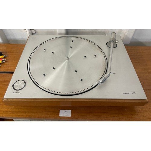 100 - A Bang & Olufsen Beogram 1203 record deck and a Beo-Master 901 with Beovox 3702 speaker and teak Hi-... 