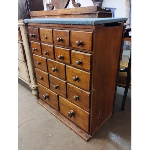 190 - A 19th Century style hardwood apothecary chest