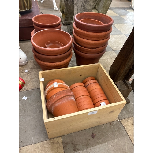 266 - An assortment of terracotta garden pots (approximately 38)