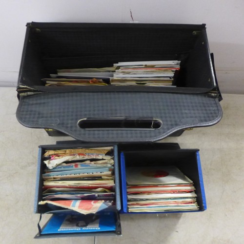 2095 - A box of approximately 150 7” singles in 3 cases