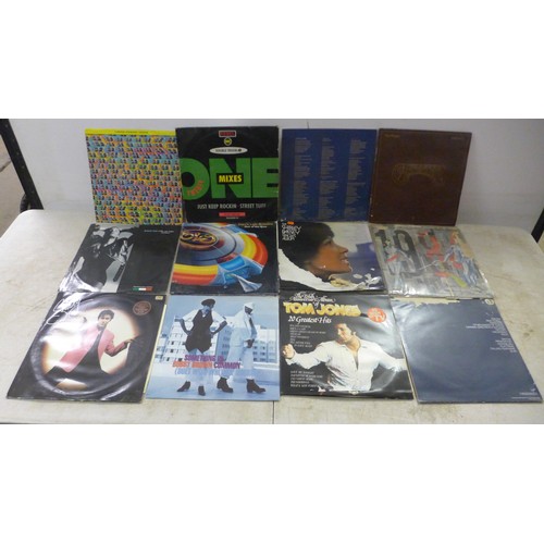 2096 - 3 boxes of assorted LP records and singles, approximately 350 in total including 2 boxes of singles ... 