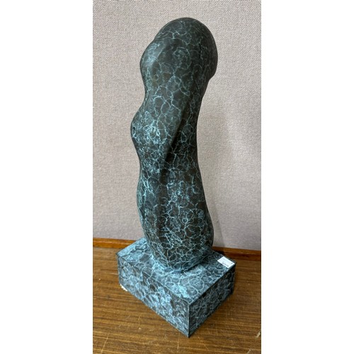 335 - An abstract bronze figure