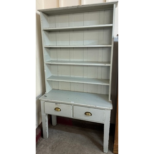 247 - A Victorian painted pine dresser