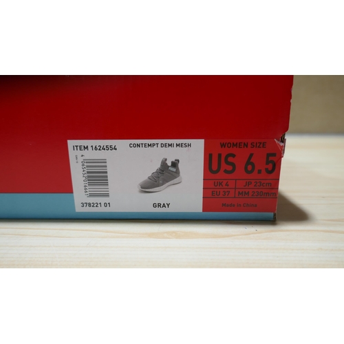 6187 - A pair of Puma Contempt demi mesh women's grey trainers ( UK Size 4) with box  (329)  * This lot is ... 