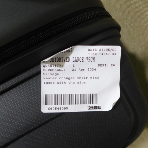 6328 - American Tourister Jetdriver 79cm Black Suitcase  (329-132)   * This lot is subject to vat