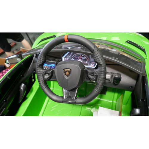 6032 - Lamborghini Aventador SV J (Model no HL328) Child's electric car with charger And Parental Controlle... 