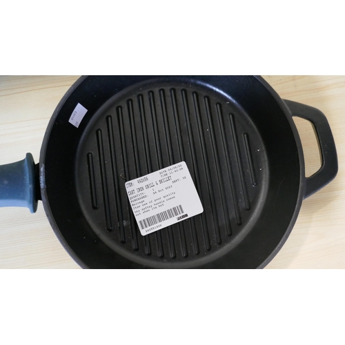 6034 - Tramontina Cast Iron Grill & Skillet    (329-441)   * This lot is subject to vat