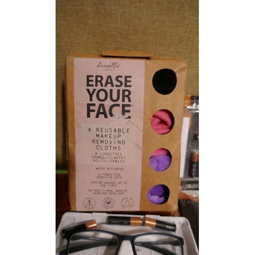 6047 - Erase Your Face Makeup Cloths, Fgx Glasses and Duracell AAA Batteries      (329-153,160,177,178)   *... 