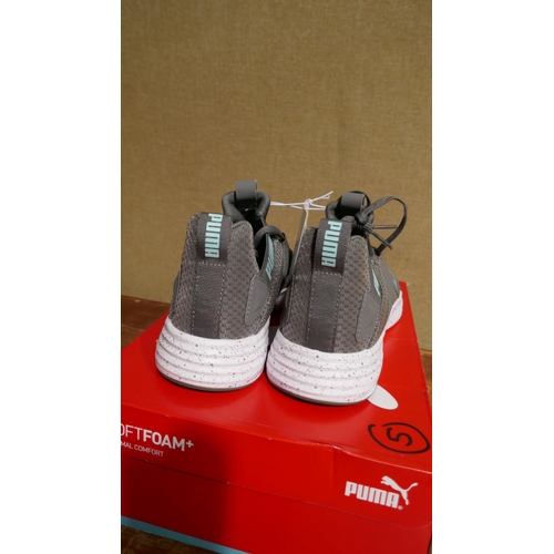 6049 - A pair of Puma Contempt demi mesh womens grey trainers ( UK size 5) with box  (329)  * This lot is s... 