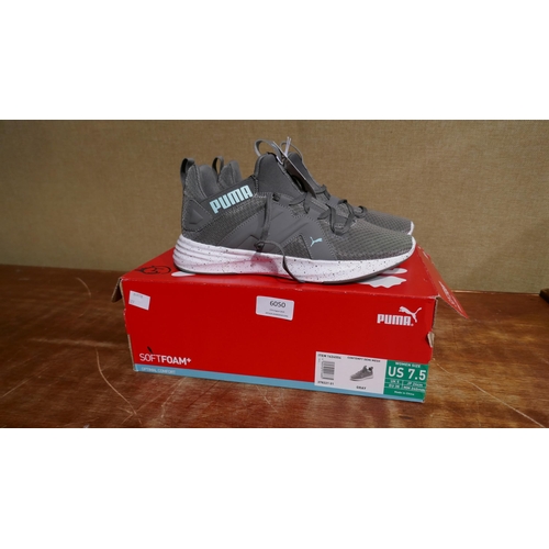 6050 - A pair of Puma Contempt demi mesh womens grey trainers ( UK size 5) with box  (329)  * This lot is s... 