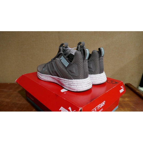 6050 - A pair of Puma Contempt demi mesh womens grey trainers ( UK size 5) with box  (329)  * This lot is s... 