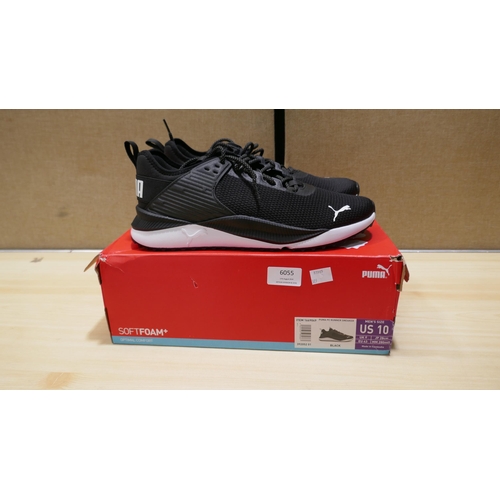 6055 - A pair of Puma PC runner sneaker mens black trainers (UK size 9) with box (329)  * This lot is subje... 