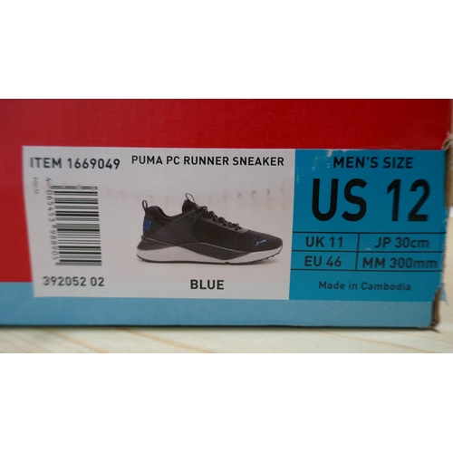 6056 - A pair of Puma PC runner sneaker mens blue trainers (UK size 11) with box (329)  * This lot is subje... 