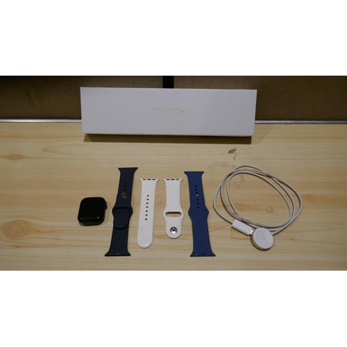 6063 - Apple Series 7 Watch with Charger, Box and Three Straps - (Model no: MKHQ3B/A)