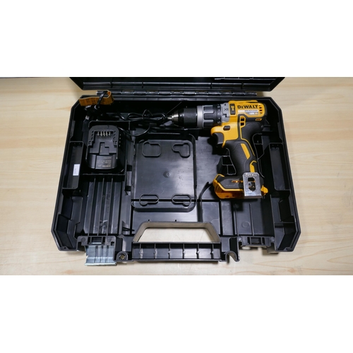 6066 - Dewalt 18V Hammer Drill With Charger and Case (No Battery)    (329-476)   * This lot is subject to v... 