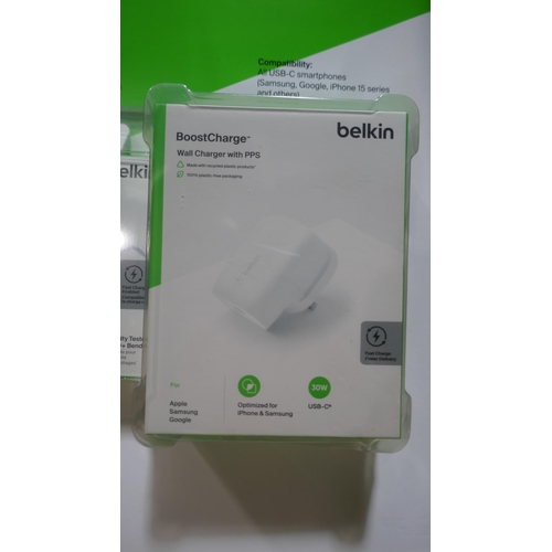 6068 - Belkin Plugs And Cables, (329-55)   * This lot is subject to vat