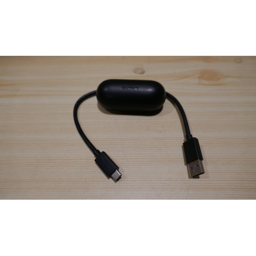 6069 - Sony Wireless Headphones And Charger (WF-C700N)   (329-442)   * This lot is subject to vat