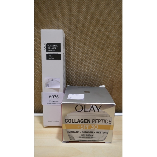 6076 - Coxir Black Snail Collagen eye Cream and Olay Collagen Peptide Facial Cream  (329-50,418)   * This l... 