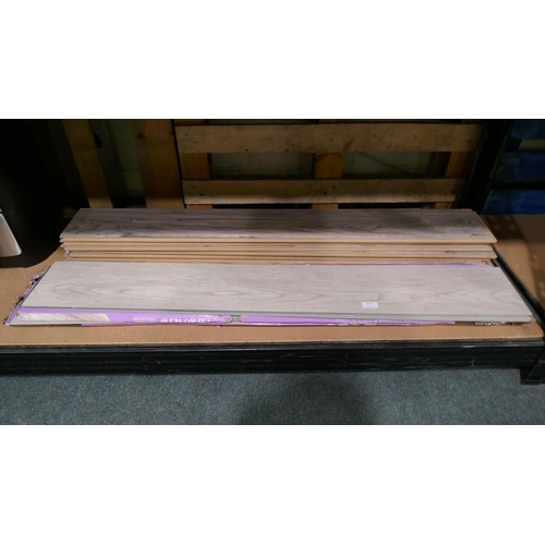 6107 - Quantity Of Grey Walnut Laminate Flooring and Oyster Vinyl Flooring (329-294,295,299)    * This lot ... 