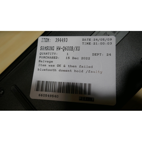 6114 - Samsung Soundbar and Subwoofer with Remote (Model no: Hw-Q600B/Xu) Original RRP £439.99 + vat       ... 