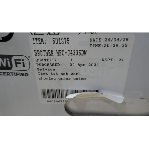 6123 - Brother Inkjet Printer - Model Mfc-J4335Dw (329-93)   * This lot is subject to vat