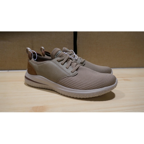 6136 - A pair of Skechers Delson shoe Mens taupe trainers ( UK size 11) with box  (329)  * This lot is subj... 