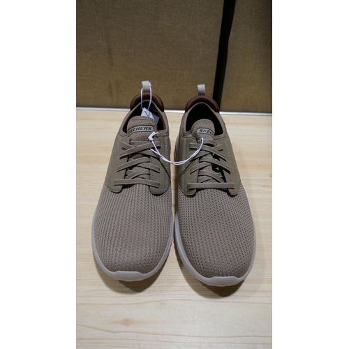 6136 - A pair of Skechers Delson shoe Mens taupe trainers ( UK size 11) with box  (329)  * This lot is subj... 