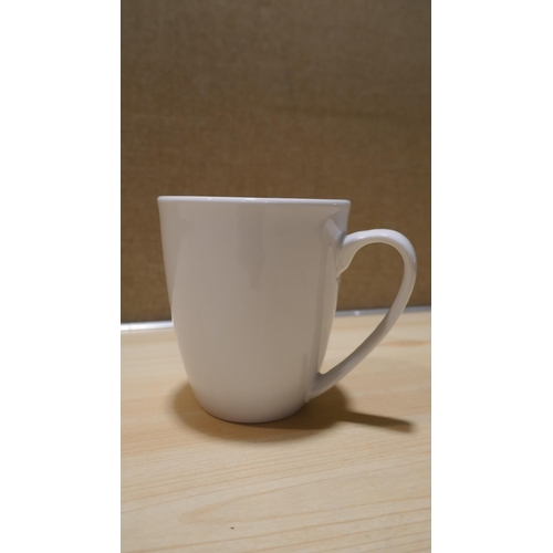 6147 - White Porcelain Mugs (329-11)   * This lot is subject to vat