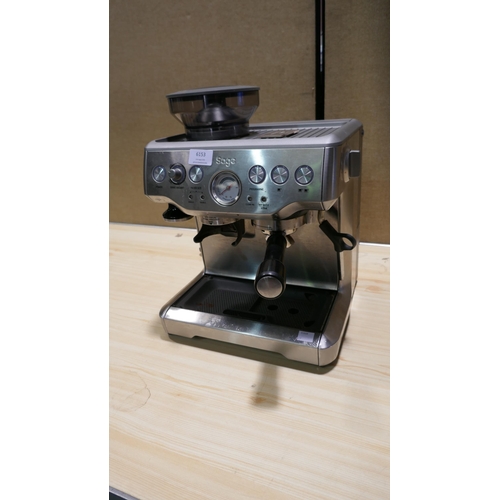 6153 - Sage Pump Barista Express Coffee Machine , Original RRP £449.99 + vat    (329-72)   * This lot is su... 