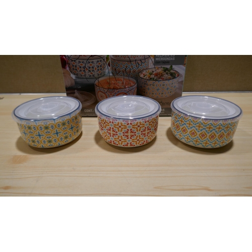 6178 - Microwavable Bowls with lids      (329-490)   * This lot is subject to vat