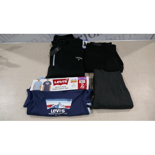 6184 - A quantity of clothing to include Callaway, Ted Baker, Levi's, Champion, Berghaus, etc.  (329)  * Th... 